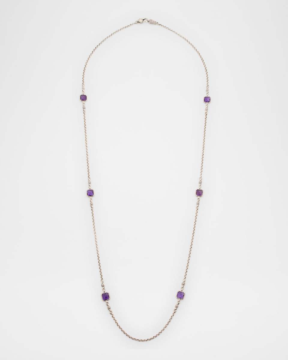 Anthos Square Station Necklace